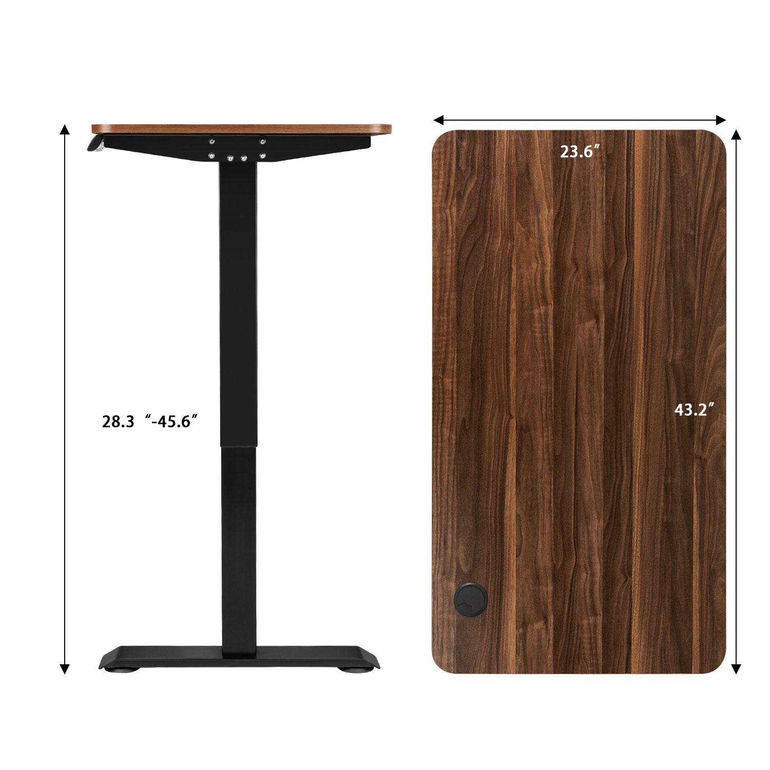 Homall Electric Standing Desk, Height Adjustable 43 Inches Office Desk