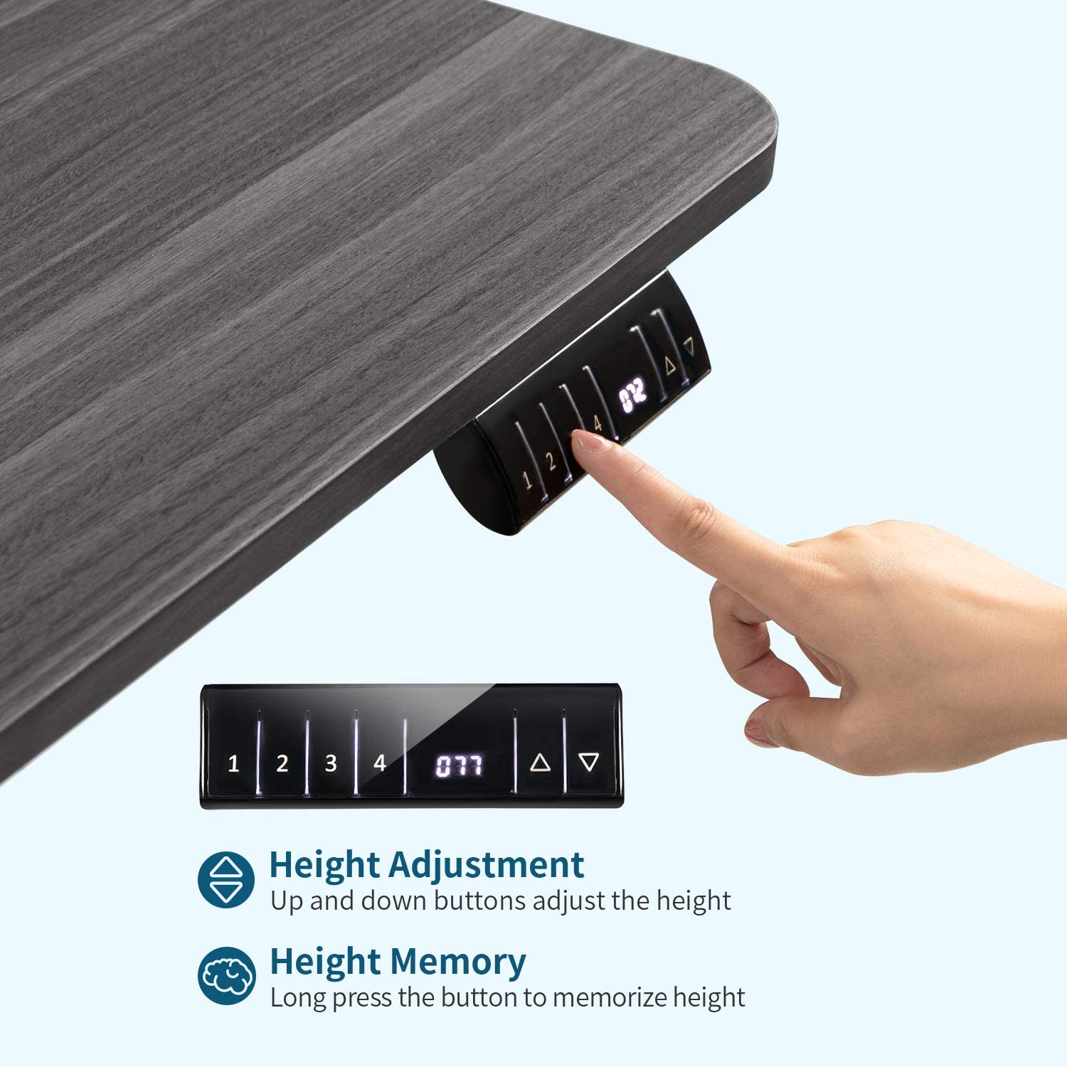 Homall Electric Standing Desk, Height Adjustable 43 Inches Office Desk