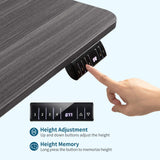 Homall Electric Standing Desk, Height Adjustable 43 Inches Office Desk