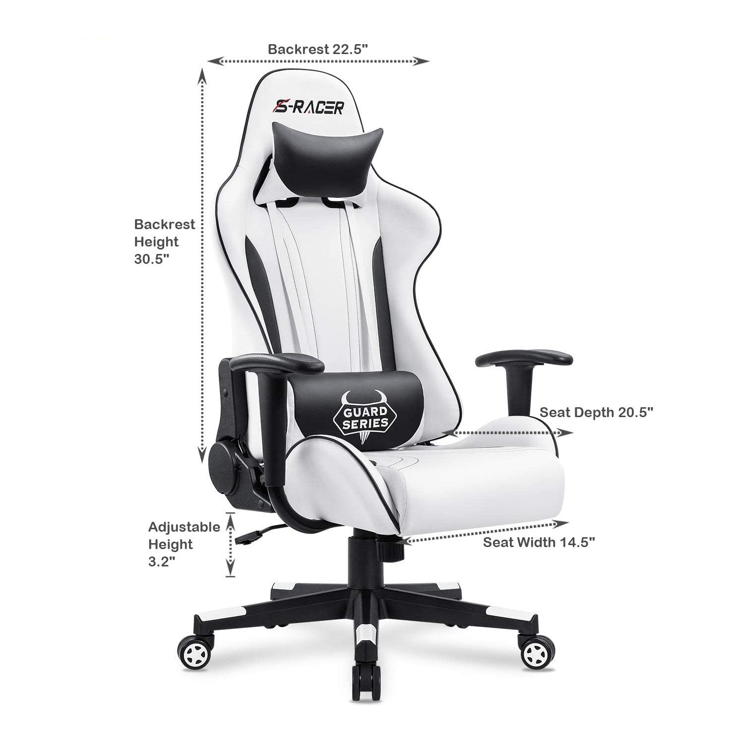 Homall Gaming Chair S-racer Rocking Chair High Back Racing Computer Chair