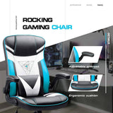 Homall Rocking Gaming Chair Racing Computer Game Chairs Office Adjustable Swivel High Back PC Gamer Chair Armrest Support for Adult