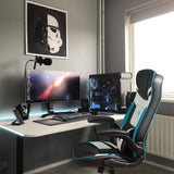 Homall Rocking Gaming Chair Racing Computer Game Chairs Office Adjustable Swivel High Back PC Gamer Chair Armrest Support for Adult