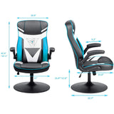 Homall Rocking Gaming Chair Racing Computer Game Chairs Office Adjustable Swivel High Back PC Gamer Chair Armrest Support for Adult