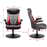 Homall Rocking Gaming Chair Racing Computer Game Chairs Office Adjustable Swivel High Back PC Gamer Chair Armrest Support for Adult