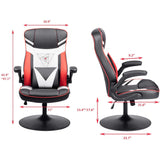 Homall Rocking Gaming Chair Racing Computer Game Chairs Office Adjustable Swivel High Back PC Gamer Chair Armrest Support for Adult