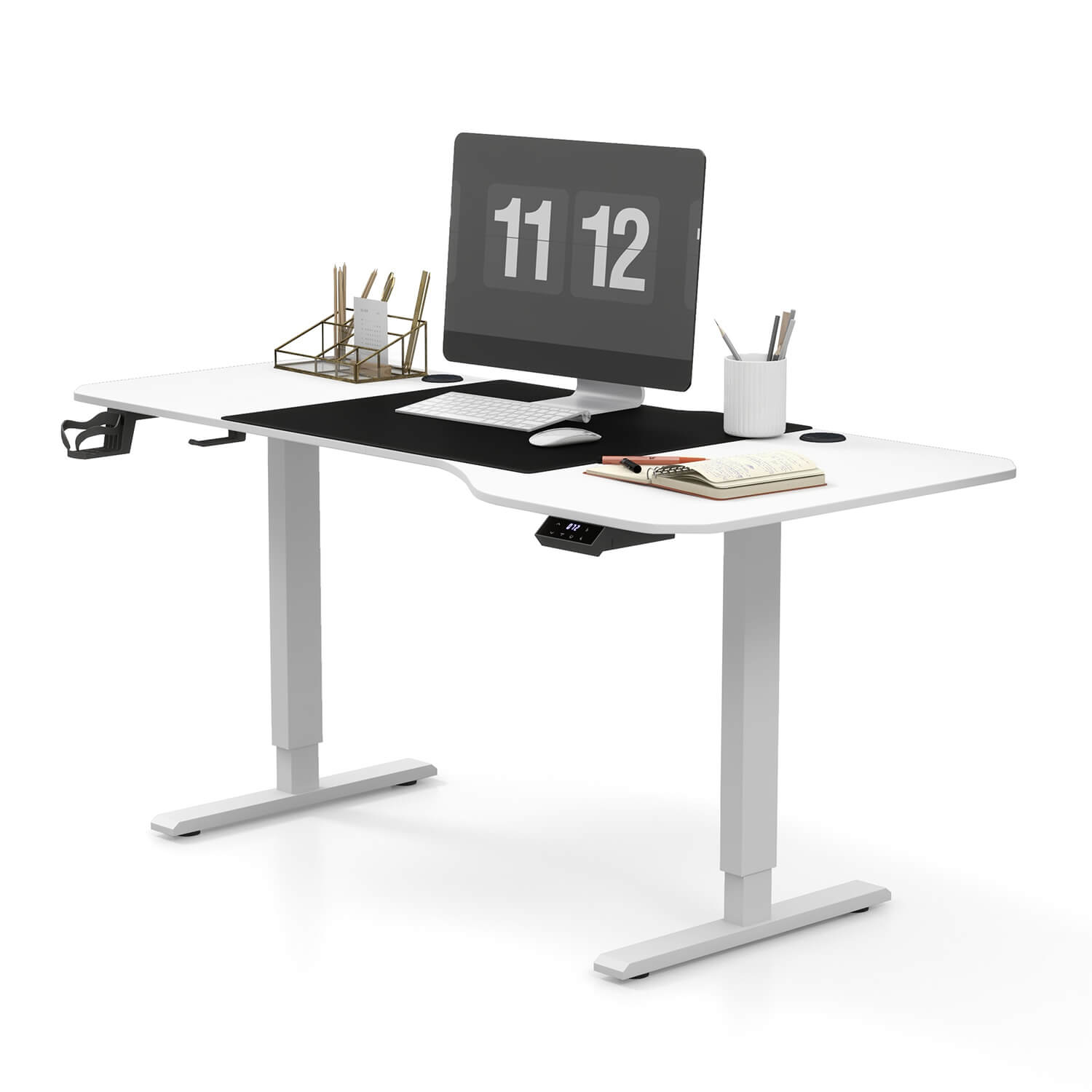 Homall 63 Inches Electric Height Adjustable Standing Desk, Large Desktop Stand Up Desk