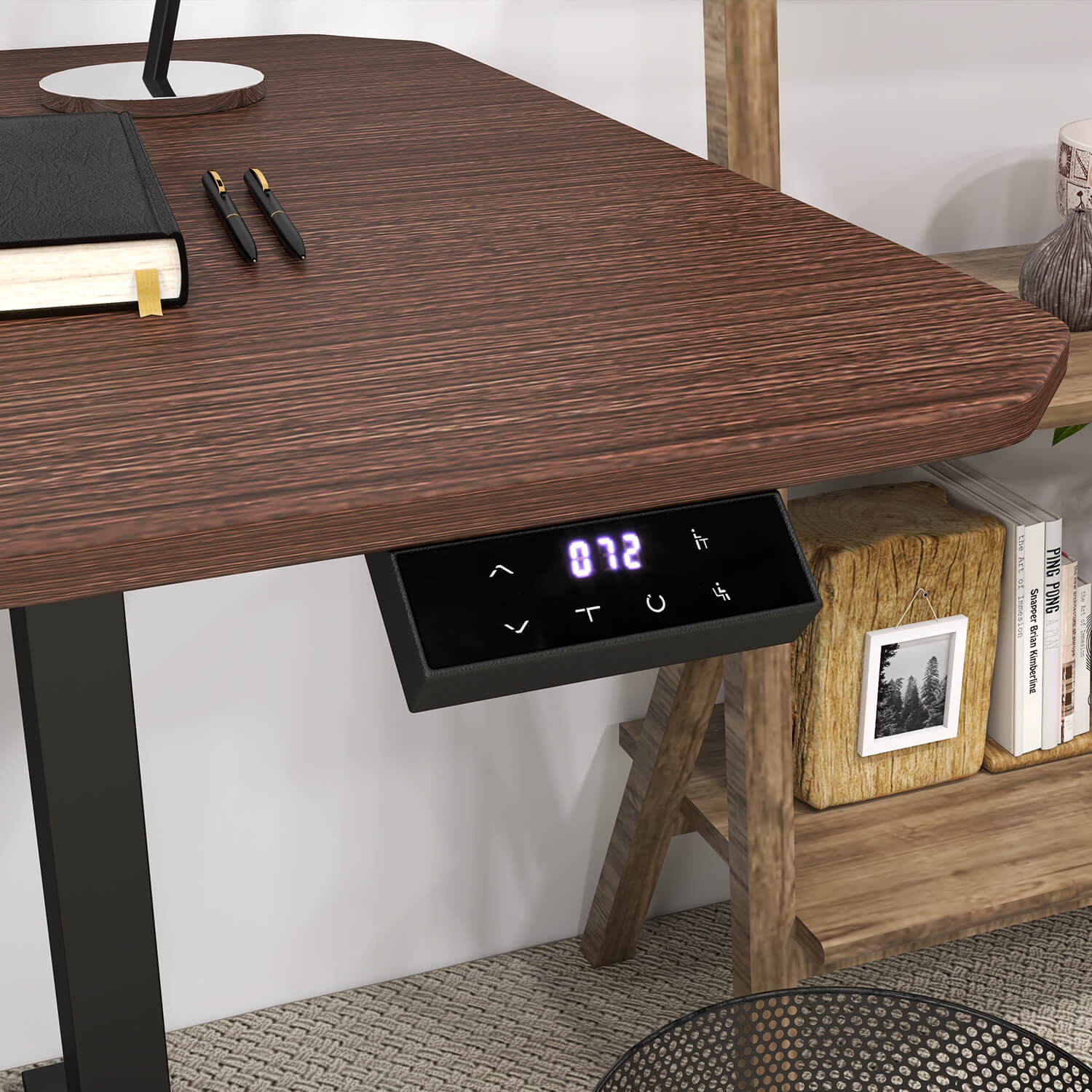 Homall 63 Inches Electric Height Adjustable Standing Desk, Large Desktop Stand Up Desk