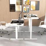 Homall 63 Inches Electric Height Adjustable Standing Desk, Large Desktop Stand Up Desk