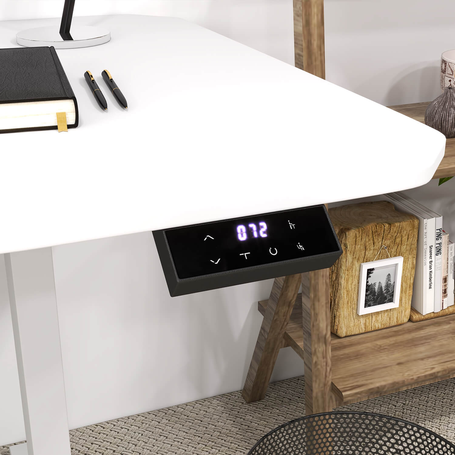 Homall 63 Inches Electric Height Adjustable Standing Desk, Large Desktop Stand Up Desk