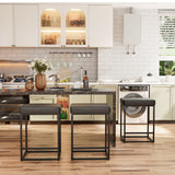 Homall Backless Modern Square Bar tools, 24Counter Height Island Chairs, Set of 2