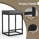 Homall Backless Modern Square Bar tools, 24Counter Height Island Chairs, Set of 2