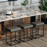 Homall Backless Modern Square Bar tools, 24Counter Height Island Chairs, Set of 2