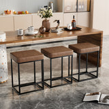 Homall Backless Modern Square Bar tools, 24Counter Height Island Chairs, Set of 2