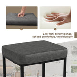 Homall Backless Modern Square Bar tools, 24Counter Height Island Chairs, Set of 2