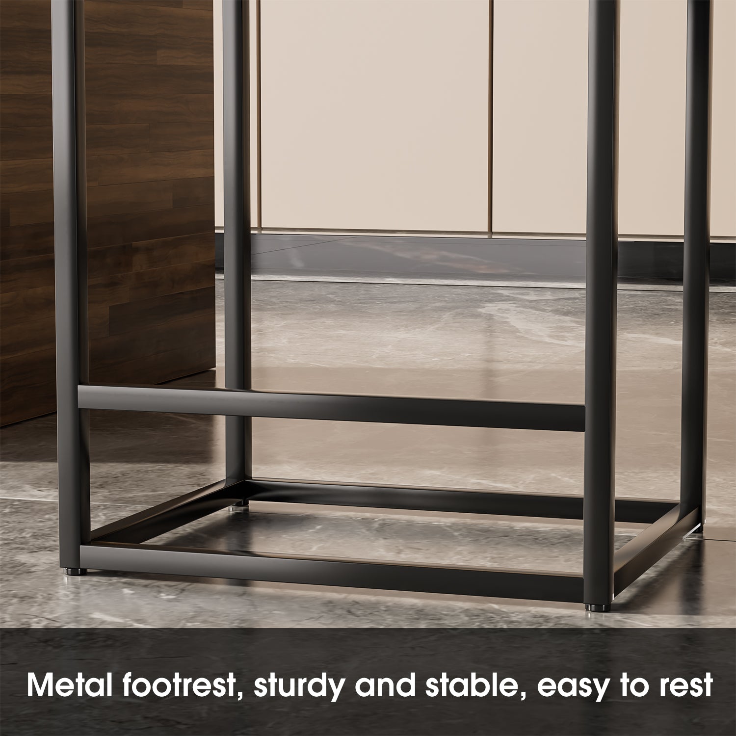 Homall Backless Modern Square Bar tools, 24Counter Height Island Chairs, Set of 2