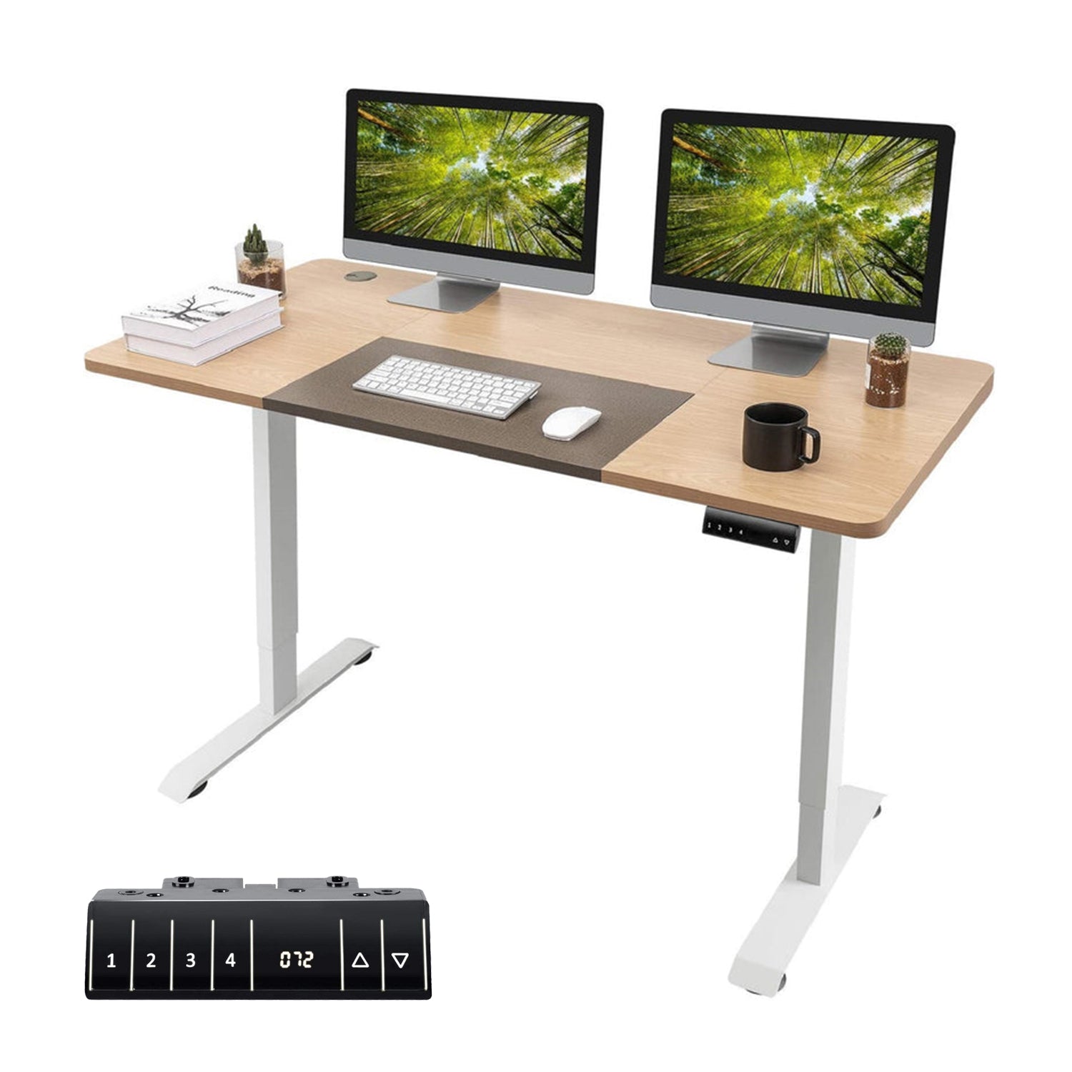 Homall Electric Height Adjustable Standing Desk Home Office Workstation, 55 Inches