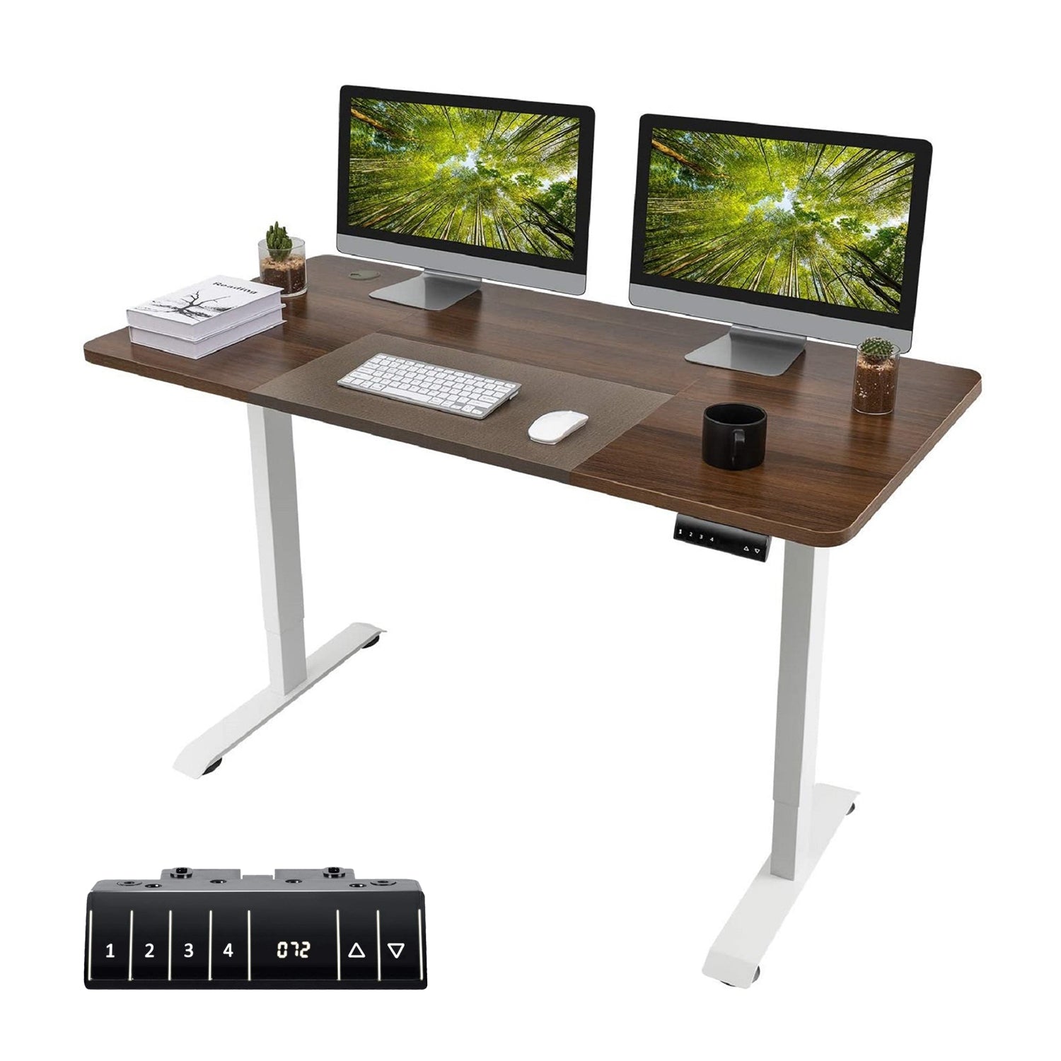 Homall Electric Height Adjustable Standing Desk Home Office Workstation, 55 Inches