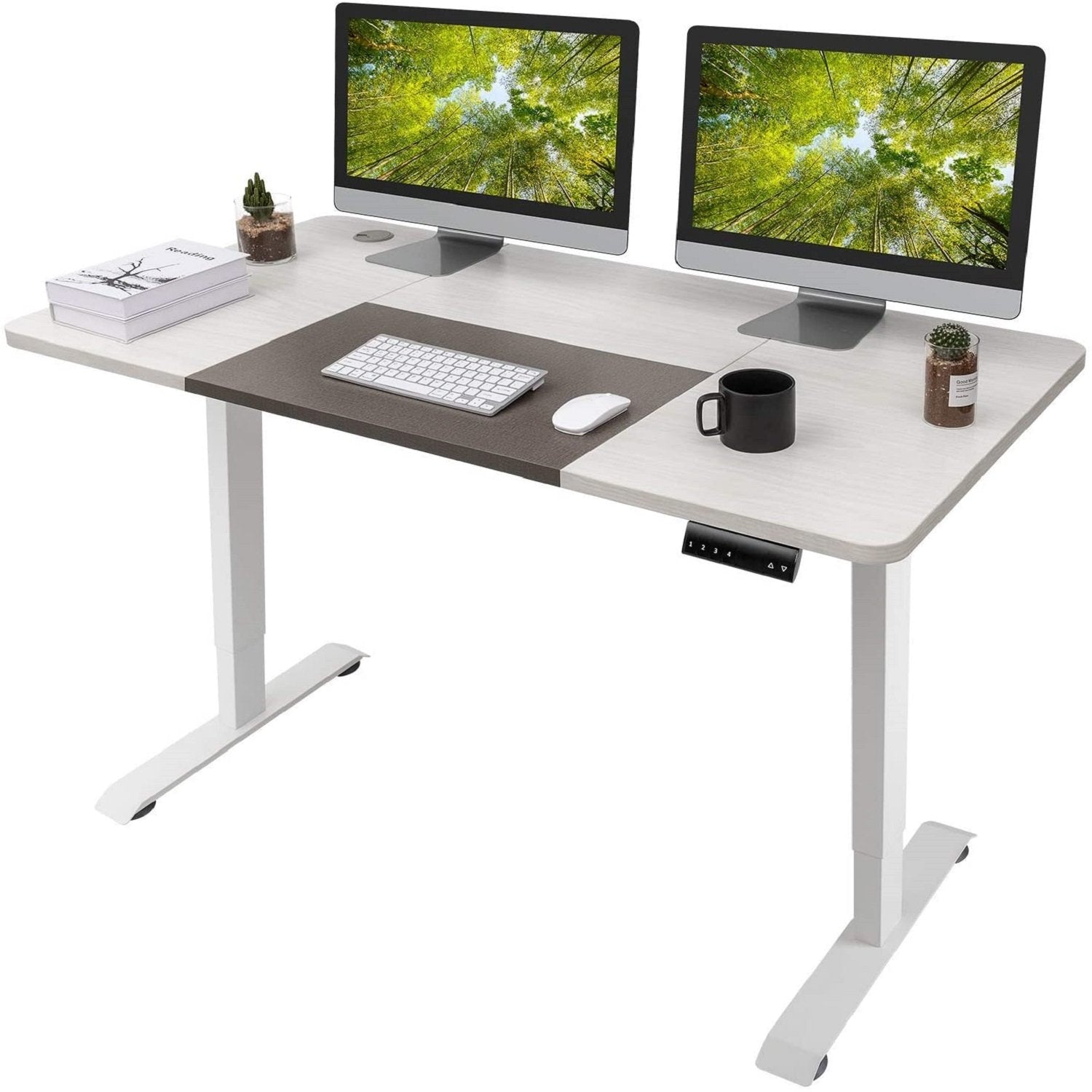 Homall Electric Height Adjustable Standing Desk Home Office Workstation, 55 Inches