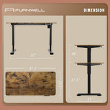 Homall Electric Standing Desk Height Adjustable Office Stand Desk with Preset Height Memory Controller, 47 Inches