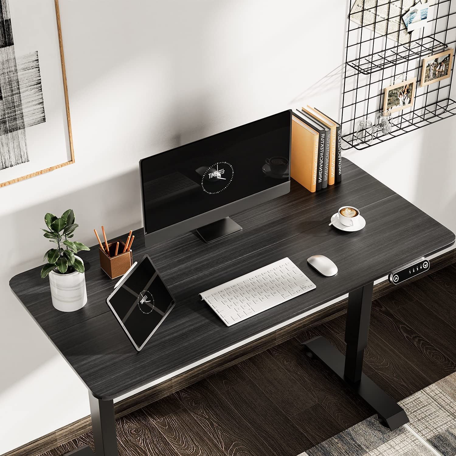 Homall Electric Standing Desk Height Adjustable Office Stand Desk with Preset Height Memory Controller, 47 Inches