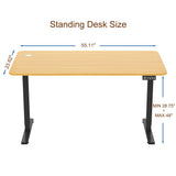 Homall 55 Inches Electric Standing Desk with Splice Board