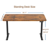 Homall 55 Inches Electric Standing Desk with Splice Board