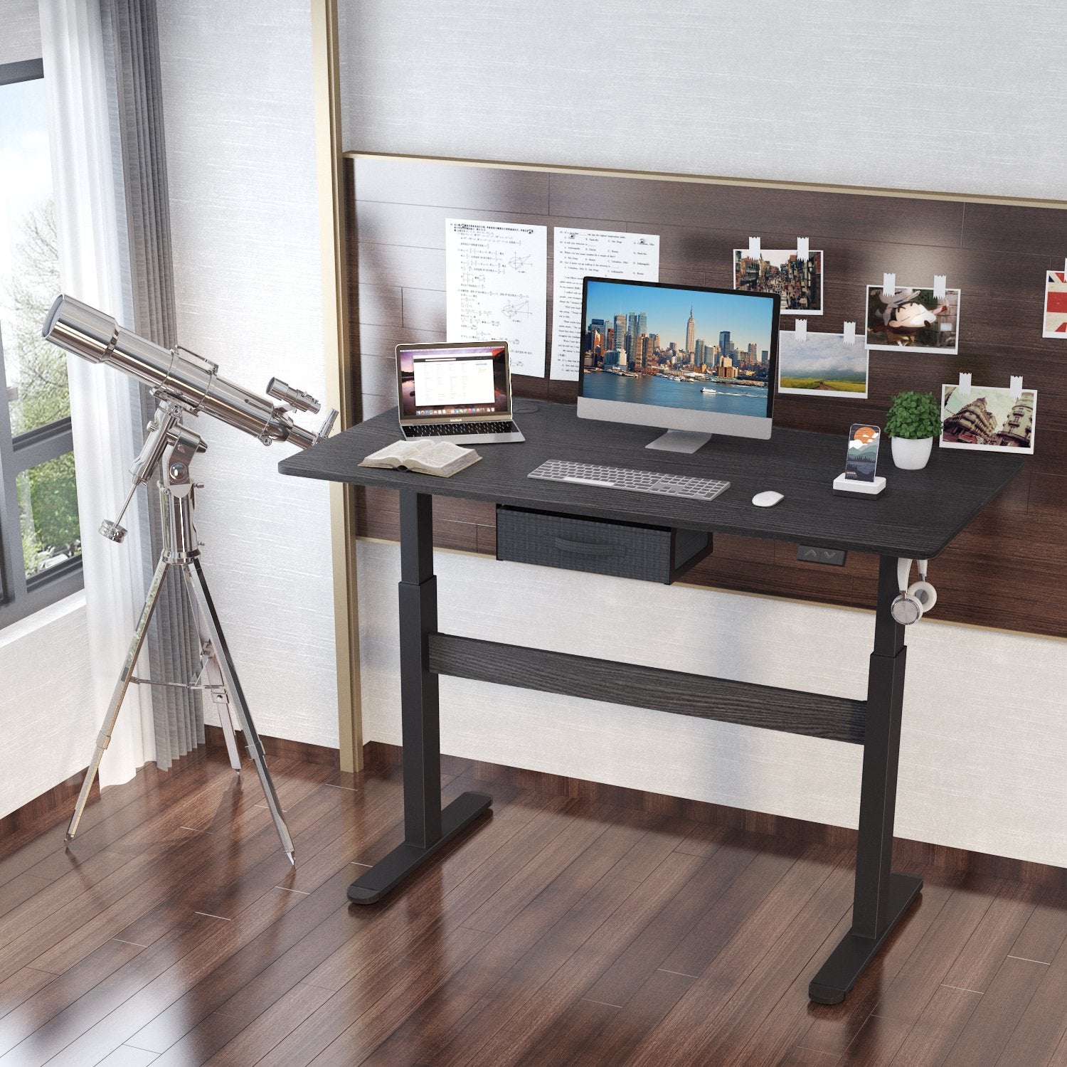 Homall Electric Standing Desk with Drawer, 43.3 Inch