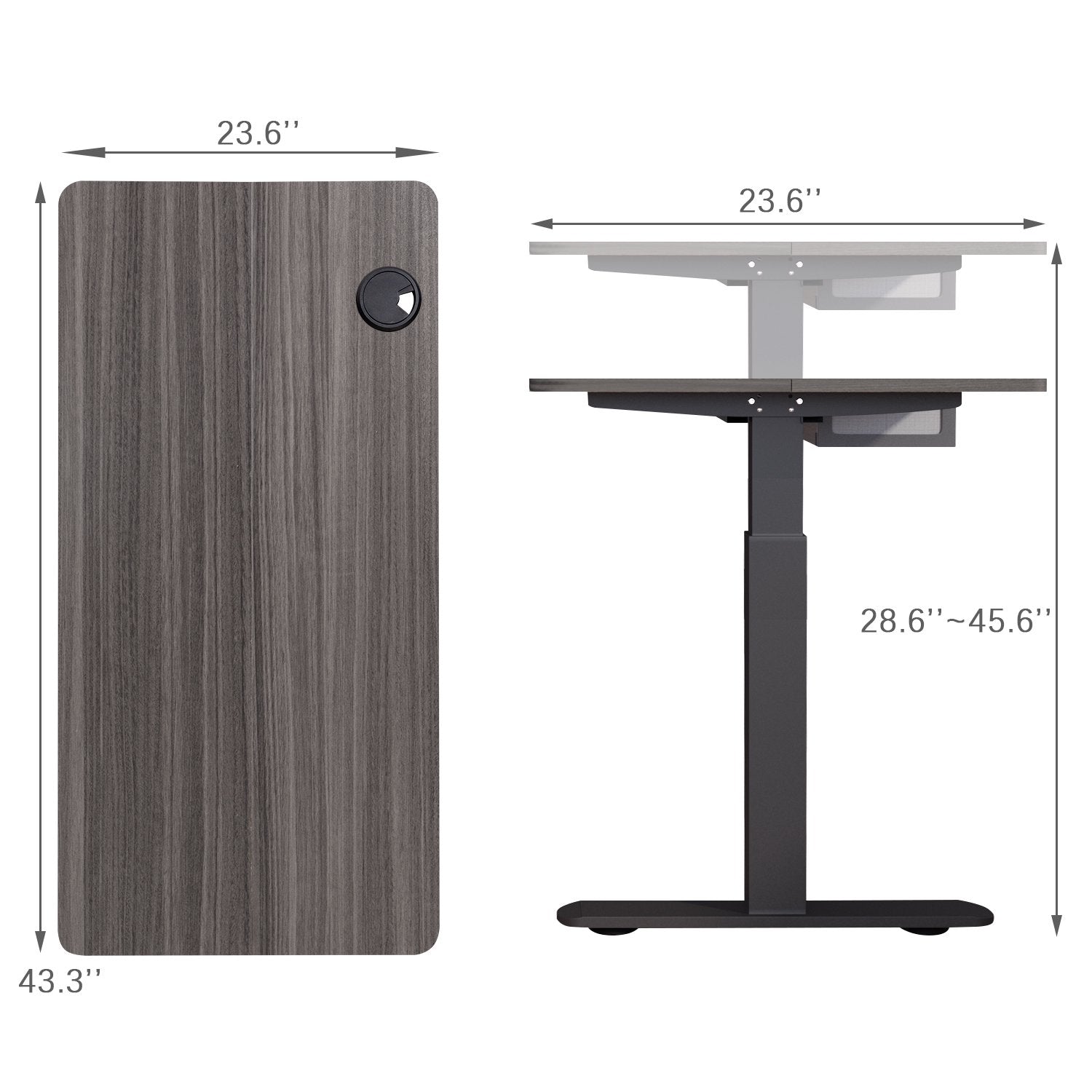 Homall Electric Standing Desk with Drawer, 43.3 Inch