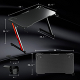 Homall 44in Gaming Desk Z Shaped PC Gaming Table Home Office Workstation