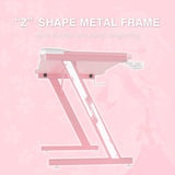 Homall 44in Gaming Desk Z Shaped PC Gaming Table Home Office Workstation