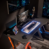 Homall 44in Gaming Desk Z Shaped PC Gaming Table Home Office Workstation