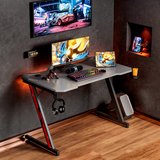 Homall 44in Gaming Desk Z Shaped PC Gaming Table Home Office Workstation
