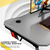 Homall 44in Gaming Desk Z Shaped PC Gaming Table Home Office Workstation