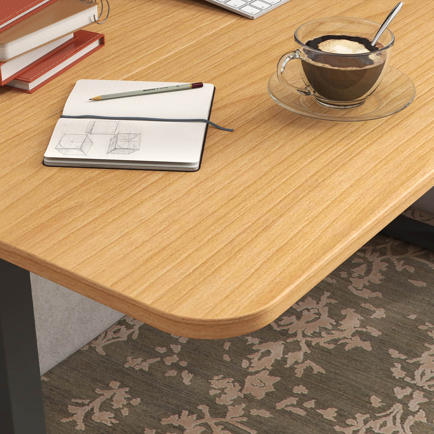 Homall 55 Inches Electric Standing Desk with Splice Board