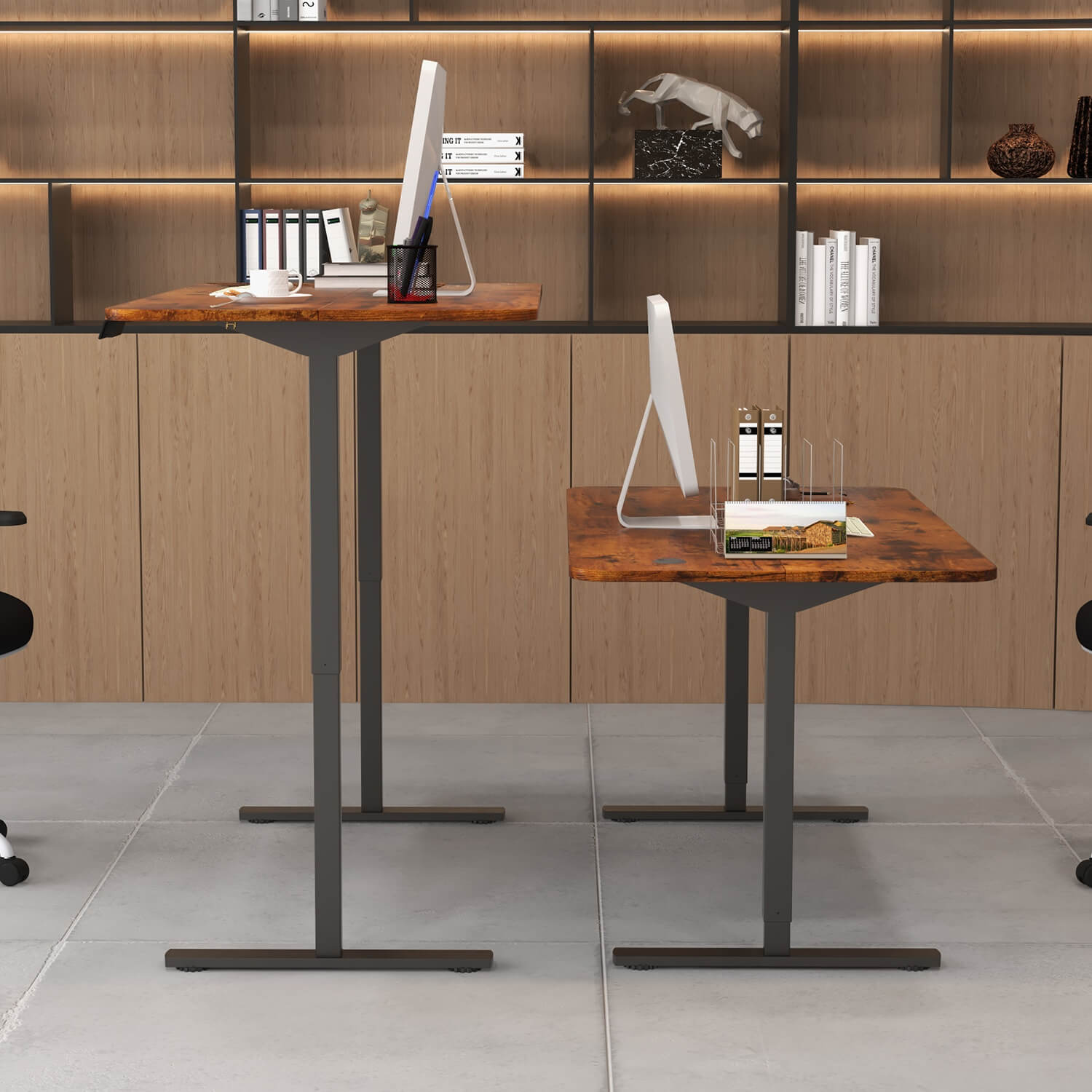 Homall 55 Inches Electric Standing Desk with Splice Board