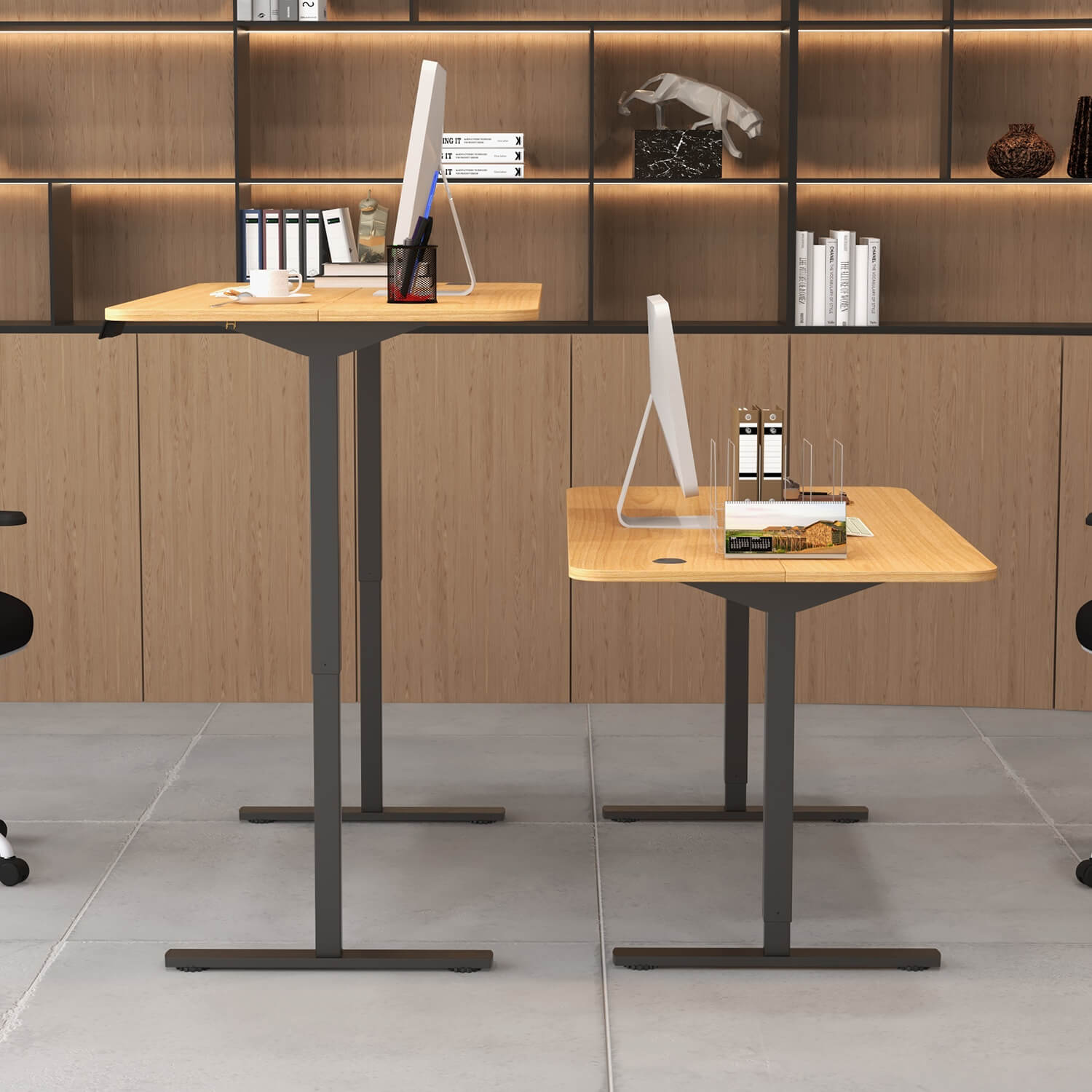 Homall 55 Inches Electric Standing Desk with Splice Board