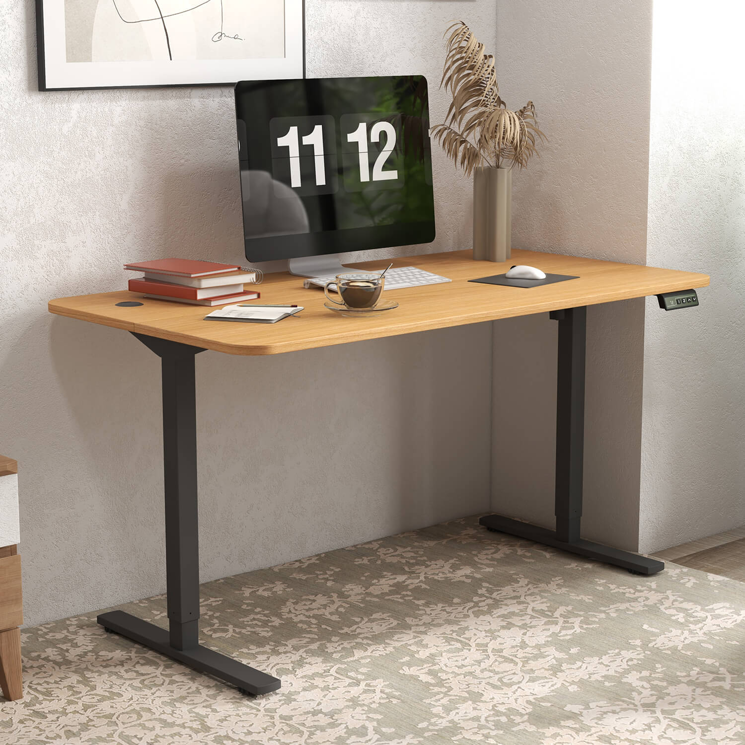 Homall 55 Inches Electric Standing Desk with Splice Board