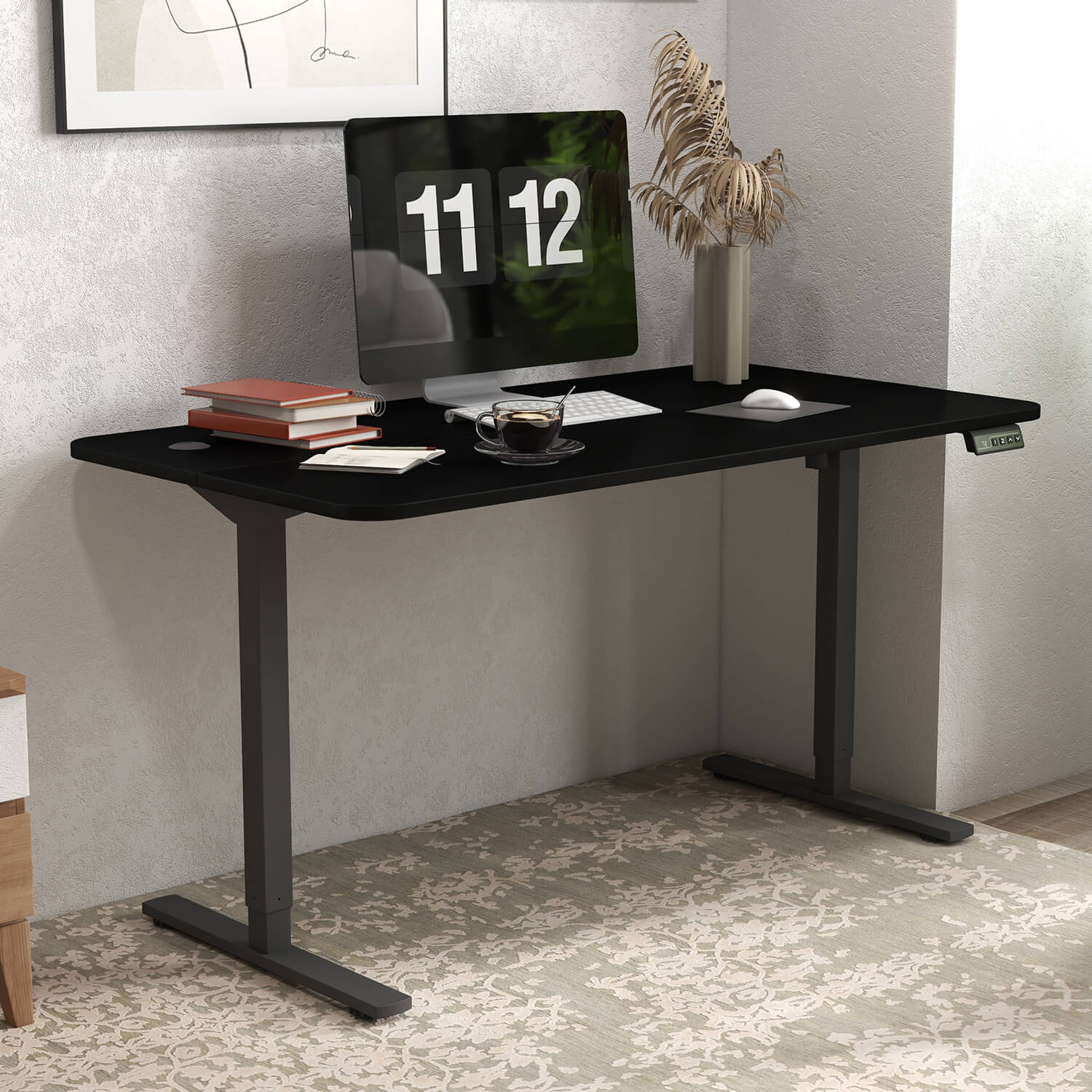 Homall 55 Inches Electric Standing Desk with Splice Board