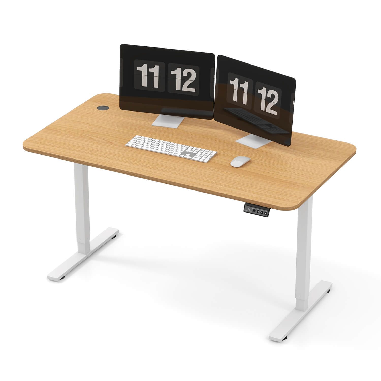 Homall 55 Inches Electric Standing Desk with Splice Board