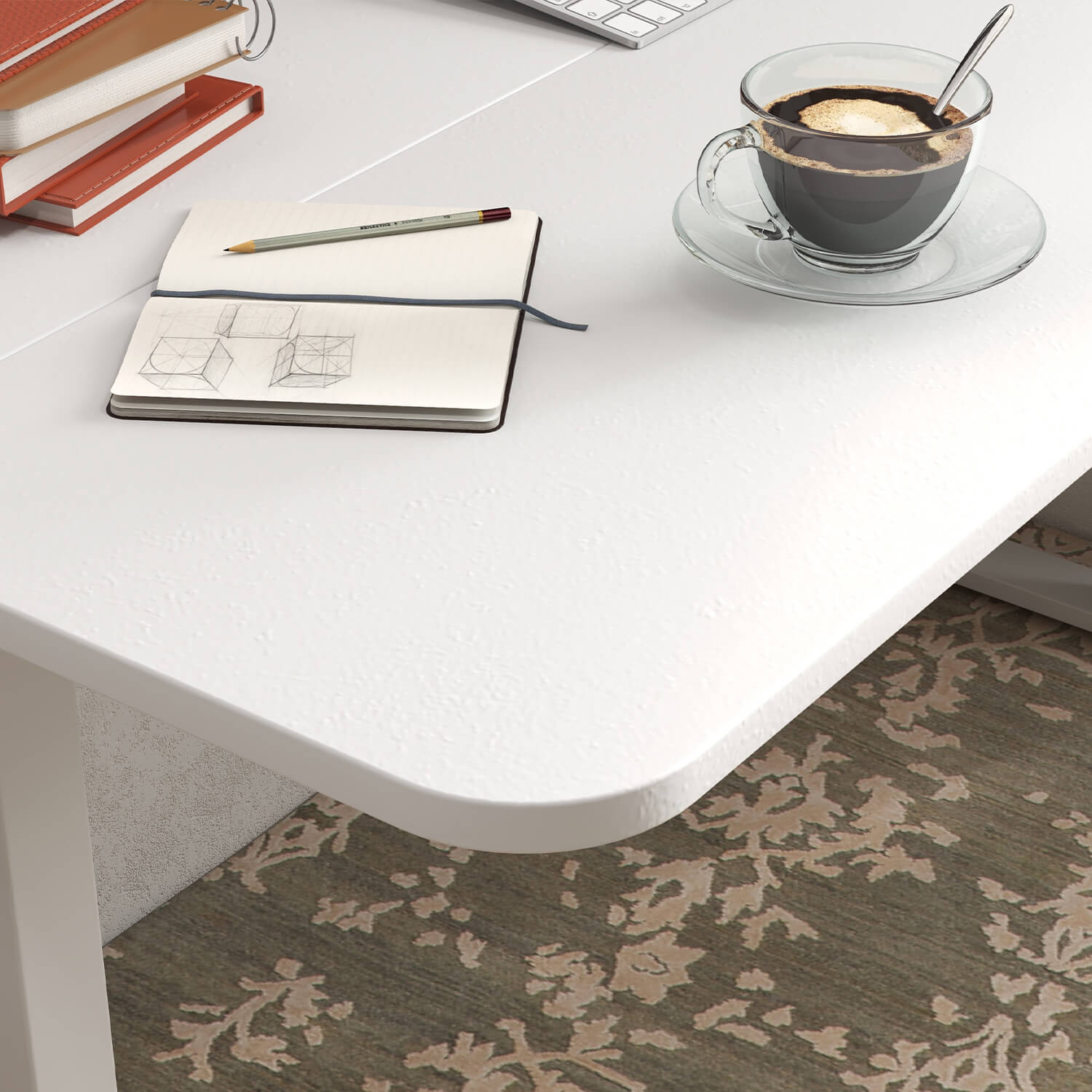 Homall 55 Inches Electric Standing Desk with Splice Board