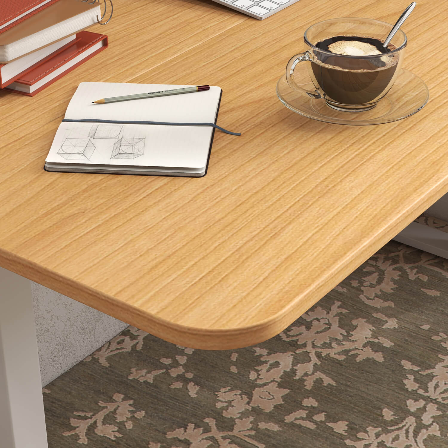 Homall 55 Inches Electric Standing Desk with Splice Board