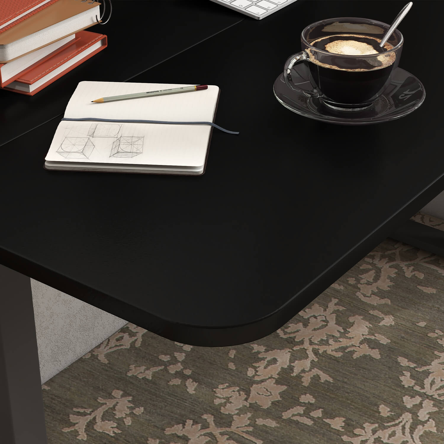 Homall 55 Inches Electric Standing Desk with Splice Board