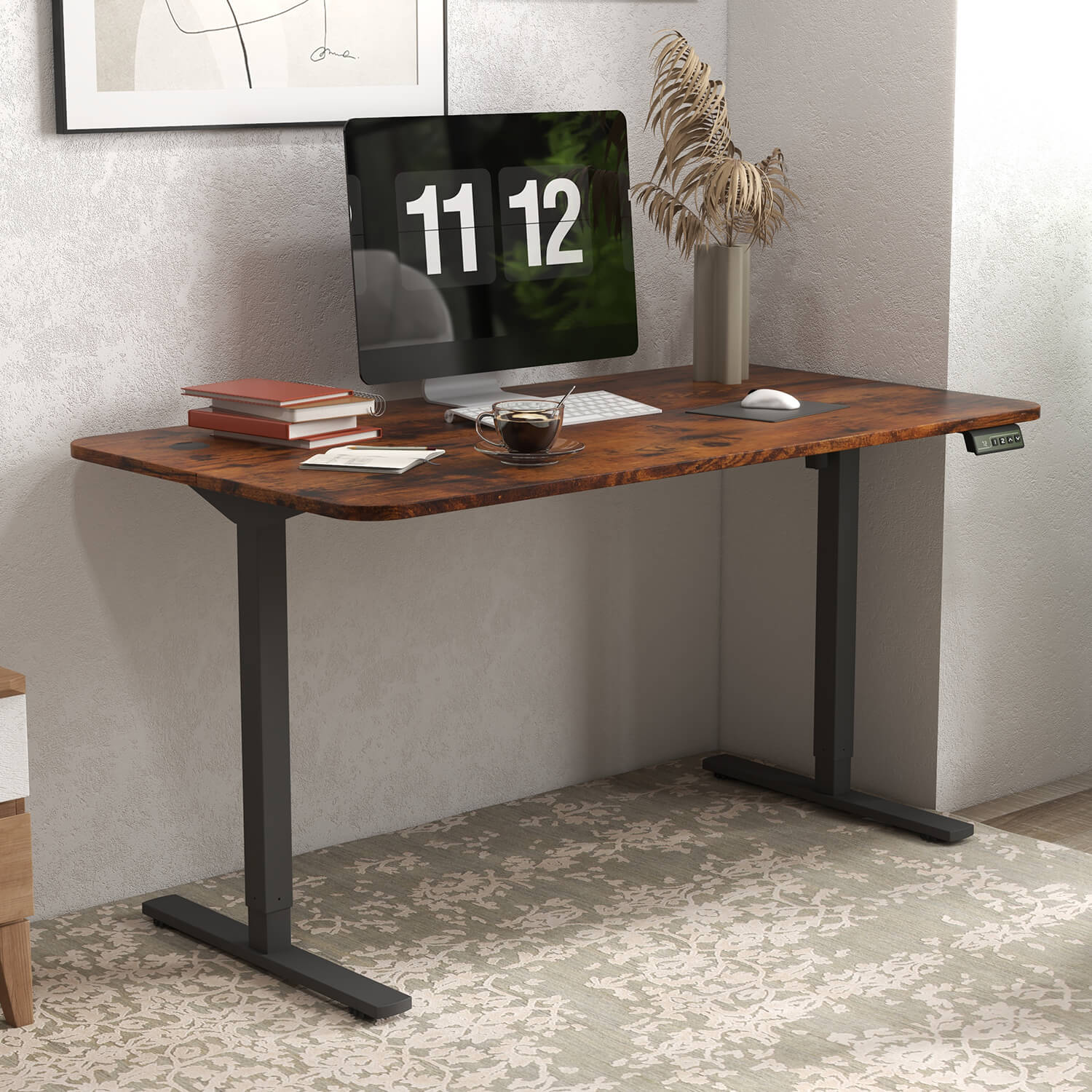 Homall 55 Inches Electric Standing Desk with Splice Board