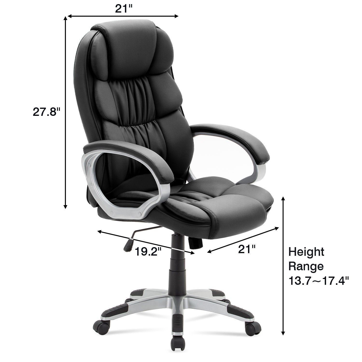 Homall High Back Executive Leather Office Chair, Adjustable Swivel Computer Chair
