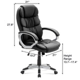 Homall High Back Executive Leather Office Chair, Adjustable Swivel Computer Chair