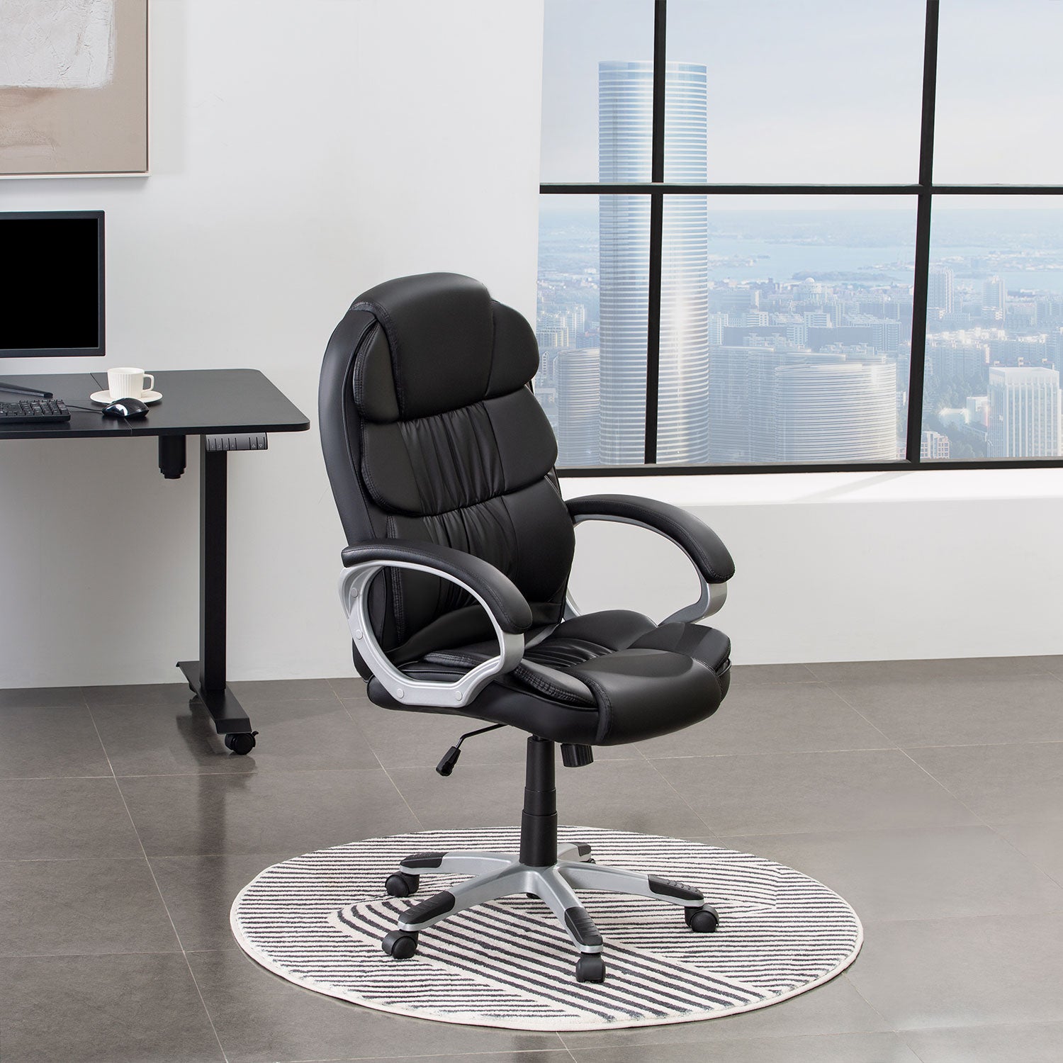Homall High Back Executive Leather Office Chair, Adjustable Swivel Computer Chair