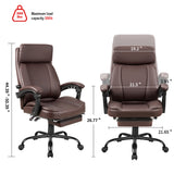 Homall High Back Office Chair, Executive Leather Desk Chair with Footrest
