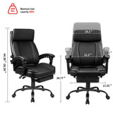 Homall High Back Office Chair, Executive Leather Desk Chair with Footrest