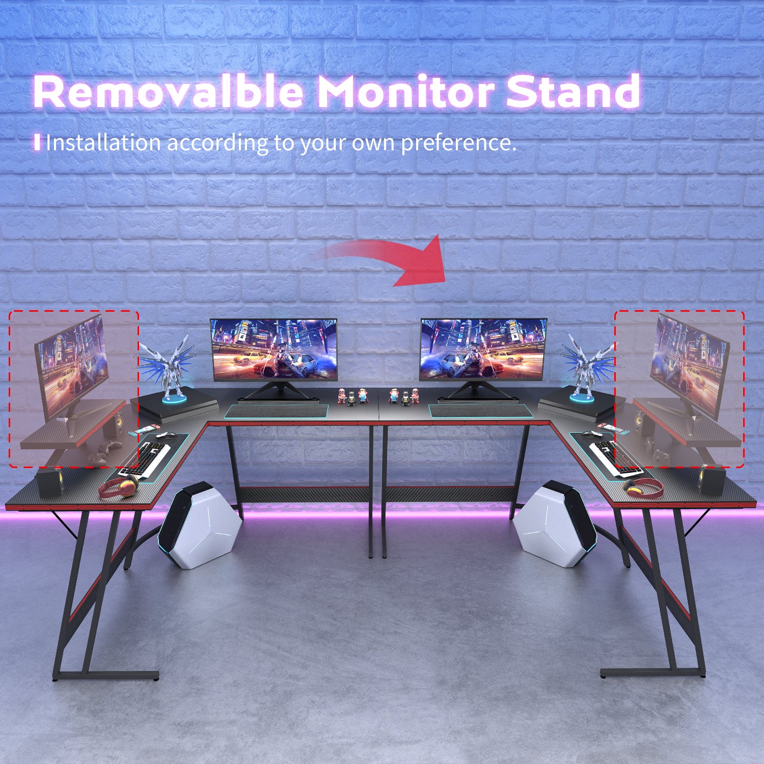Homall L Shaped Gaming Desk Corner Computer Desk