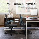 Homall Mesh Office Chair, Ergonomic Desk Chair with Lumbar Support and Flip-up Arms